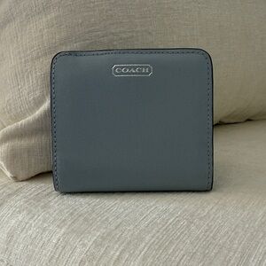 Coach Baby Blue Leather Wallet